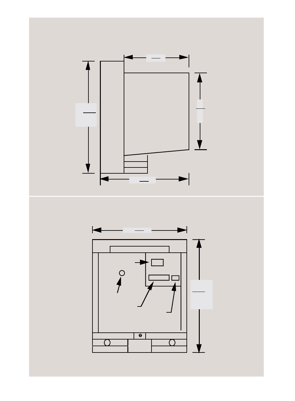 Outline drawing | Setra System Model 370 User Manual | Page 6 / 48