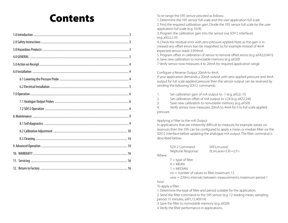 Setra System Model 595 User Manual | Page 2 / 8