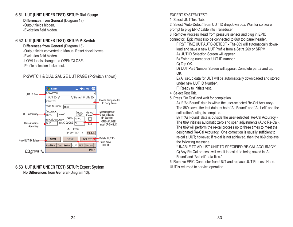 Setra System Model 869 User Manual | Page 24 / 28