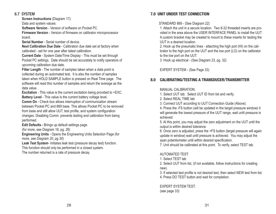 Setra System Model 869 User Manual | Page 26 / 28