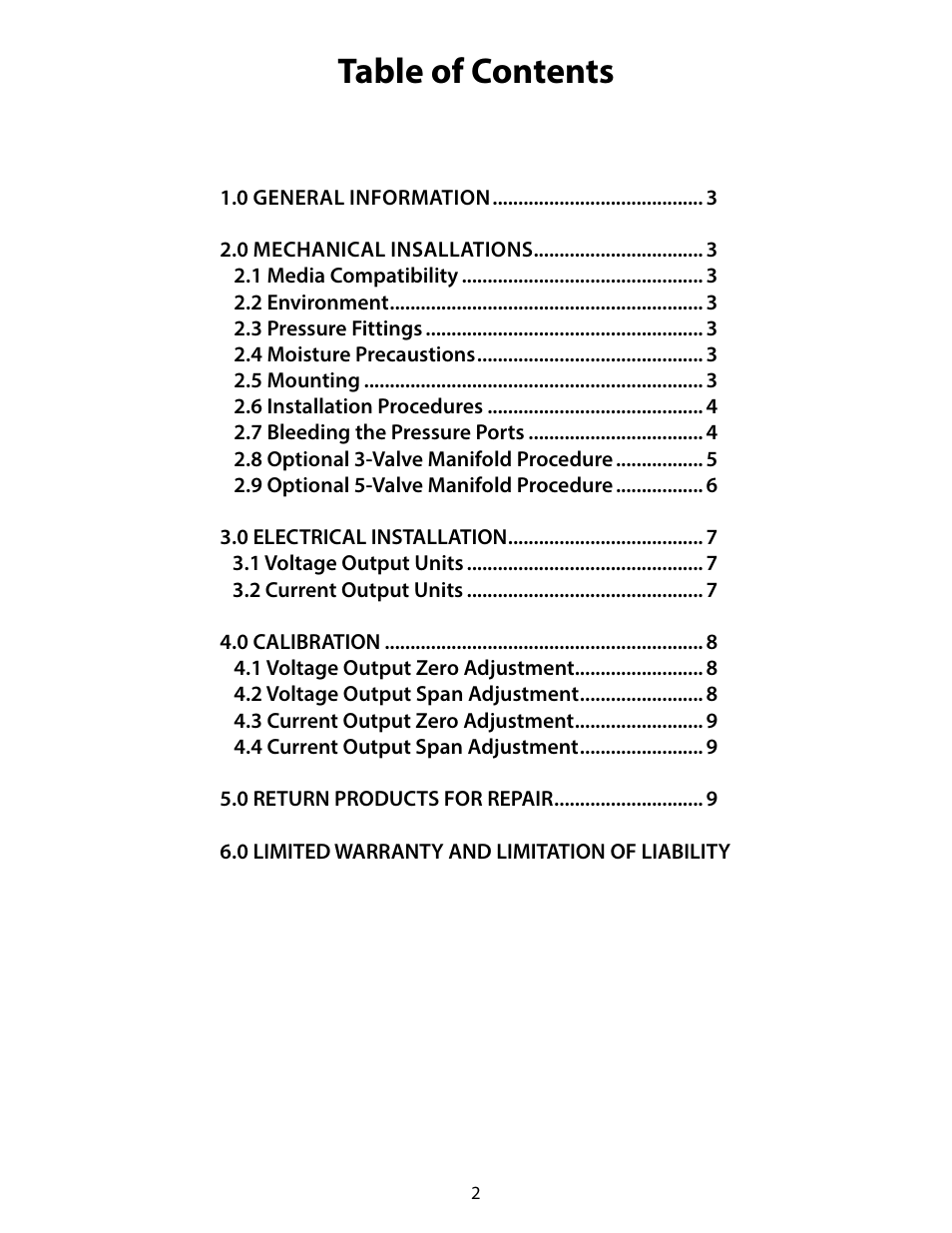 Setra System Model 230 User Manual | Page 2 / 12