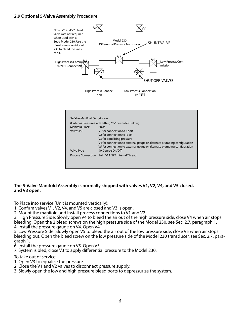 Setra System Model 230 User Manual | Page 6 / 12