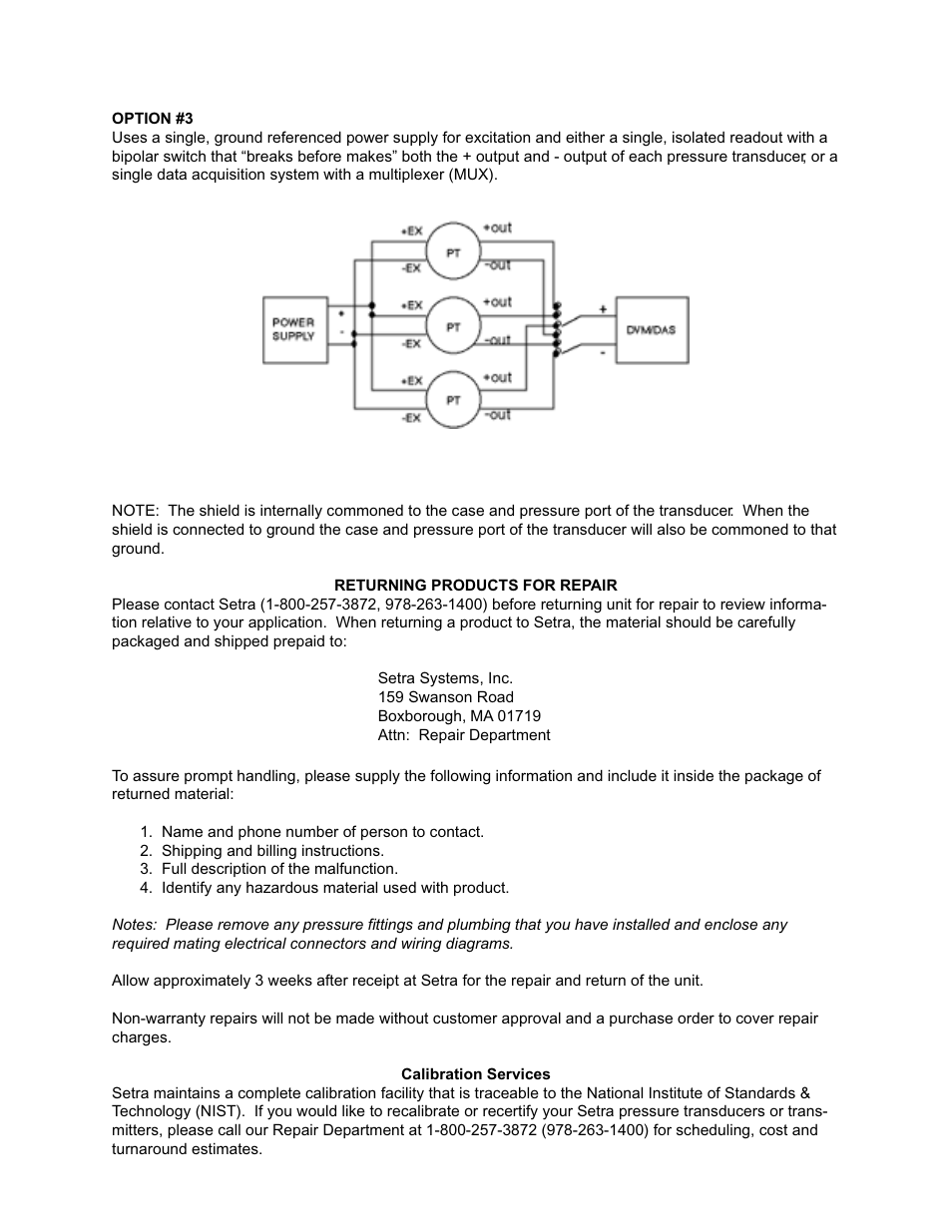 Setra System Model 270 User Manual | Page 4 / 5