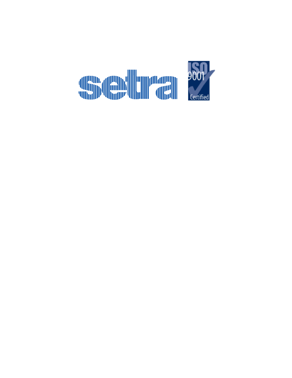 Setra System Model 470 User Manual | 35 pages