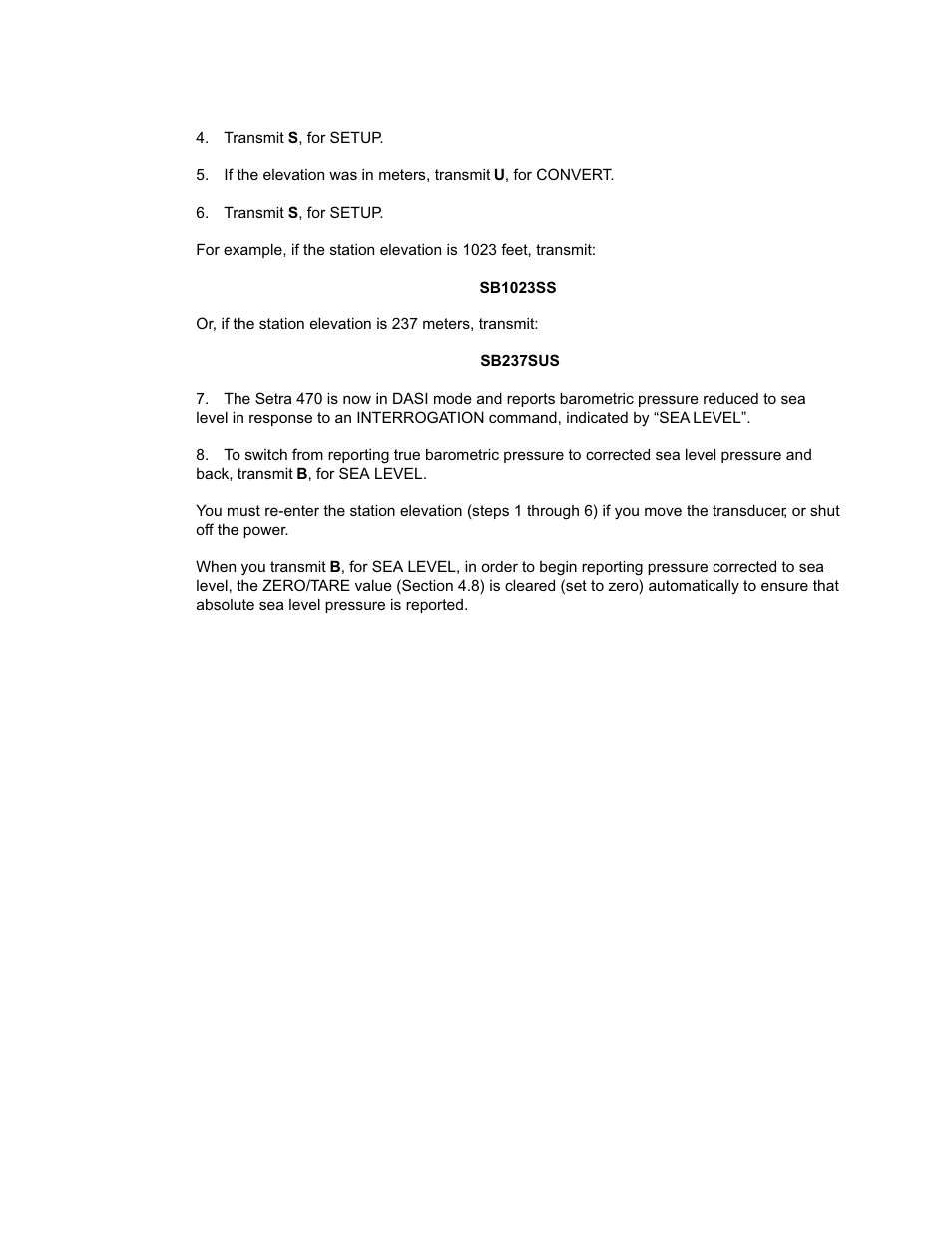 Setra System Model 470 User Manual | Page 20 / 35