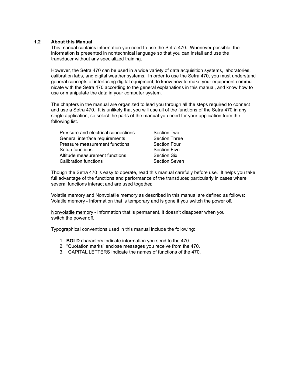 2 about this manual, About this manual | Setra System Model 470 User Manual | Page 4 / 35