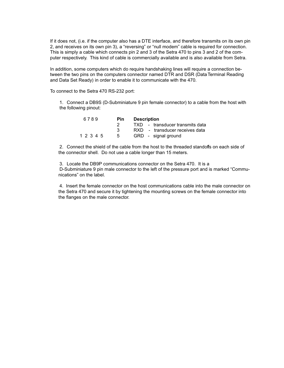 Setra System Model 470 User Manual | Page 6 / 35