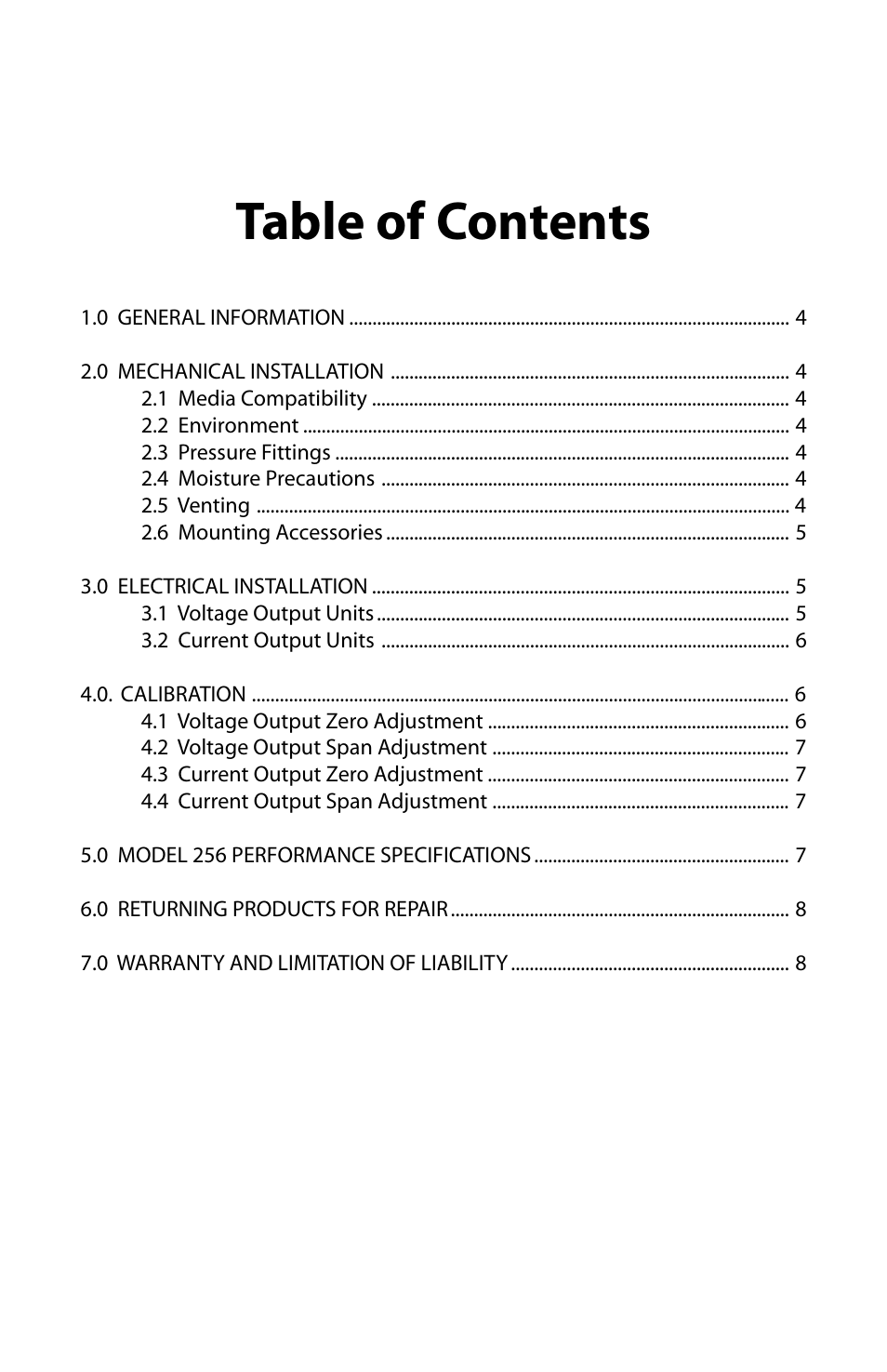 Setra System Model 256 User Manual | Page 3 / 8