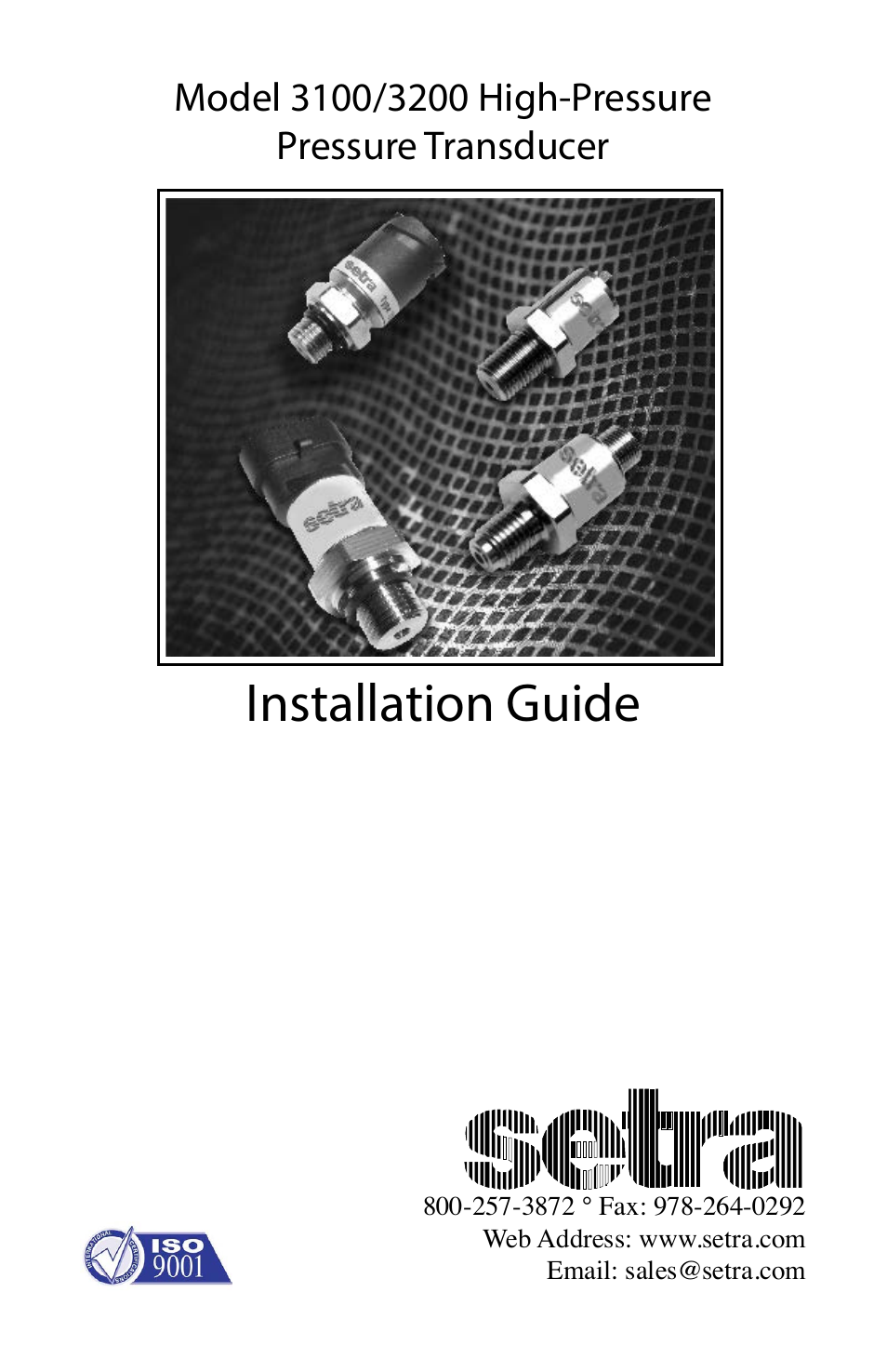 Setra System Model 3200 User Manual | 8 pages