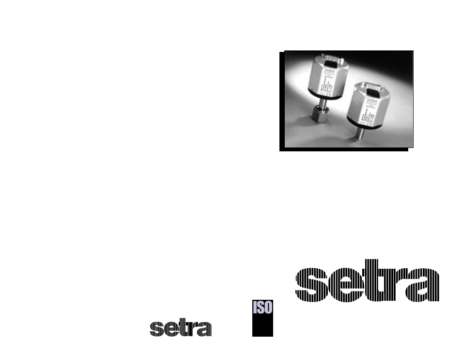 Model 760 vactron series operating instructions | Setra System Model 760 User Manual | Page 18 / 18