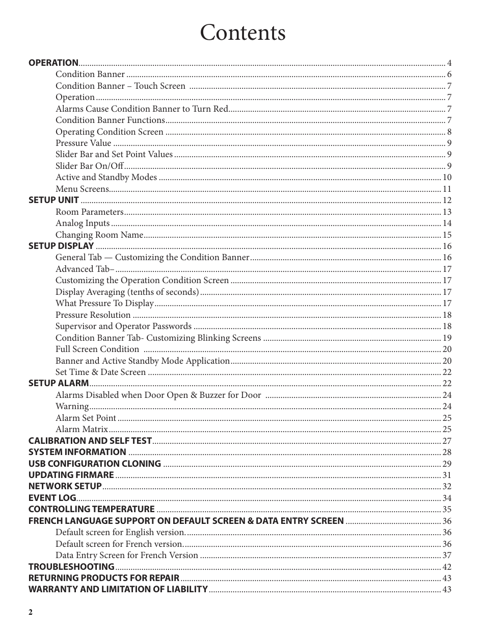 Setra System SRCM User Manual | Page 2 / 43