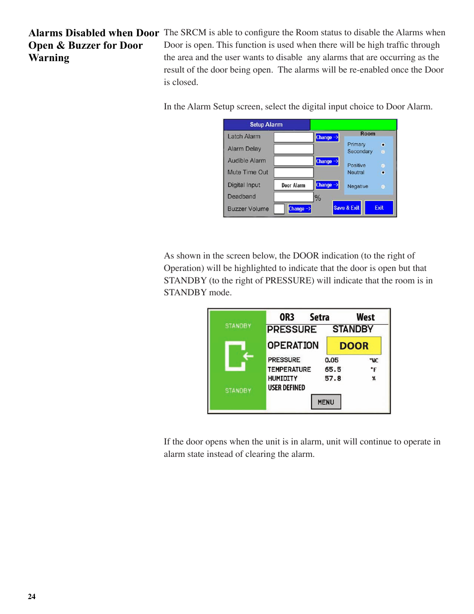 Setra System SRCM User Manual | Page 24 / 43