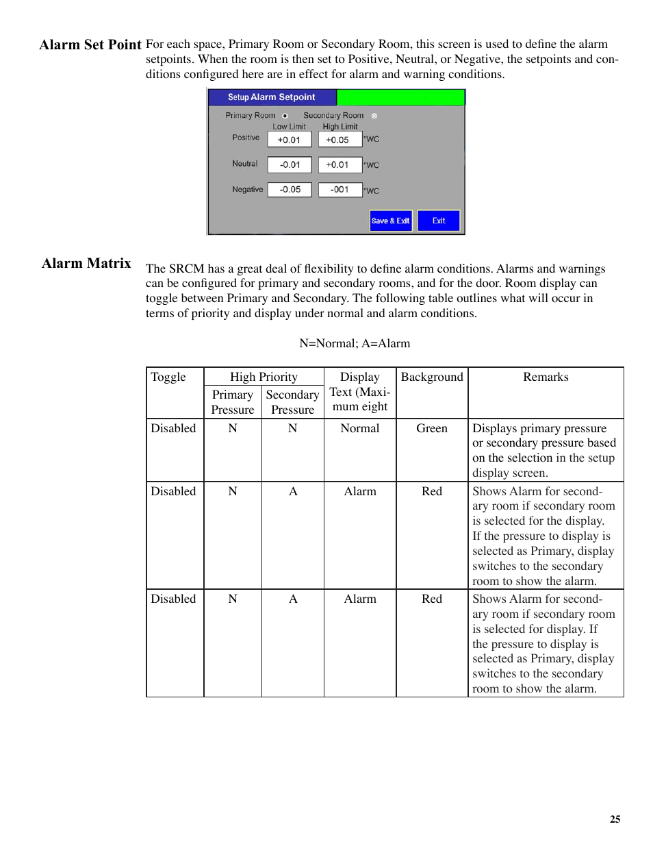 Setra System SRCM User Manual | Page 25 / 43