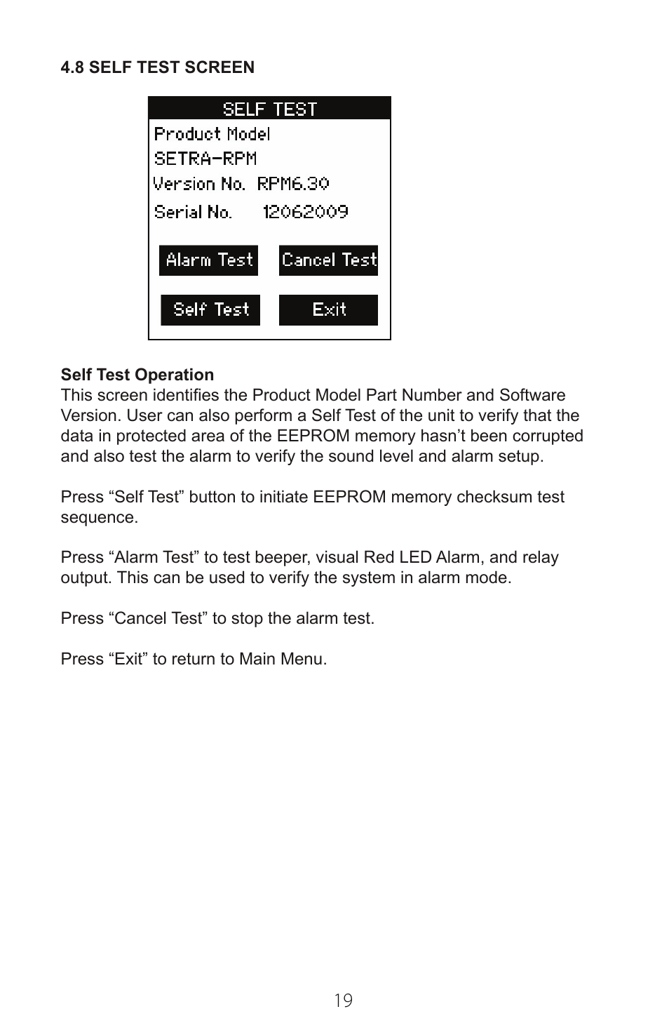 Setra System SRPM User Manual | Page 19 / 28