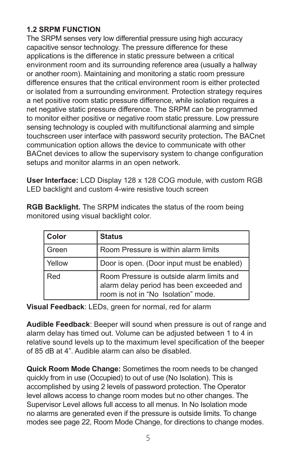 Setra System SRPM User Manual | Page 5 / 28