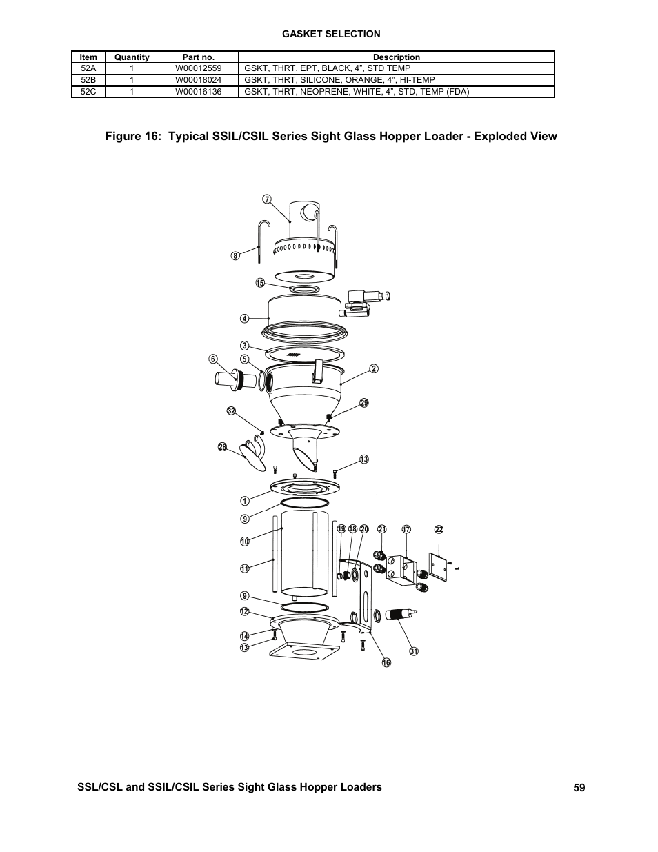 Sterlco SSL and SSIL Series Hopper Loaders User Manual | Page 59 / 69