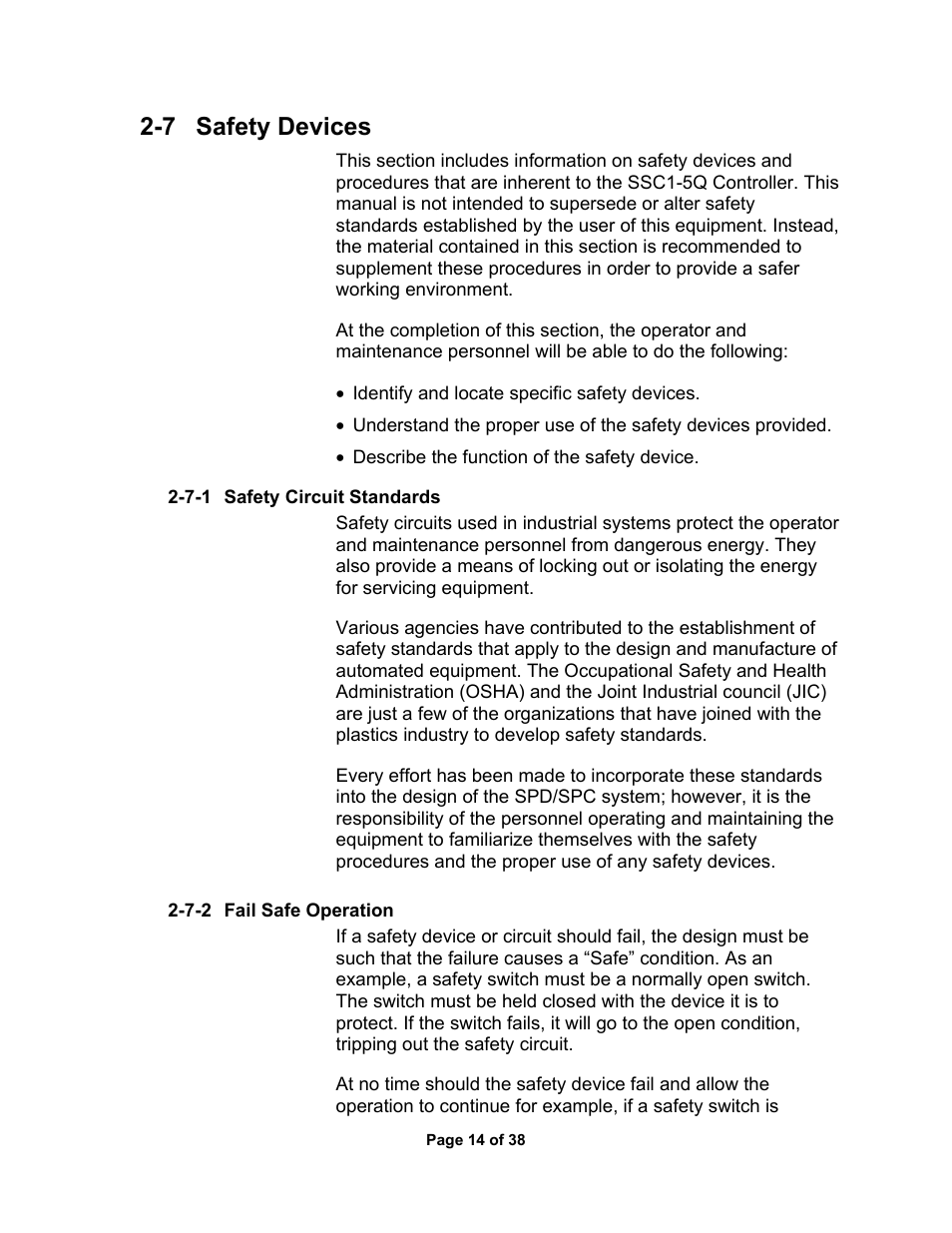 3 shipping information, 7 safety devices | Sterlco SSC Conveying Systems User Manual | Page 15 / 39