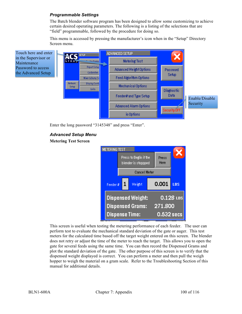 Sterlco SGBD Series Batch Gravimetric Blenders User Manual | Page 100 / 116