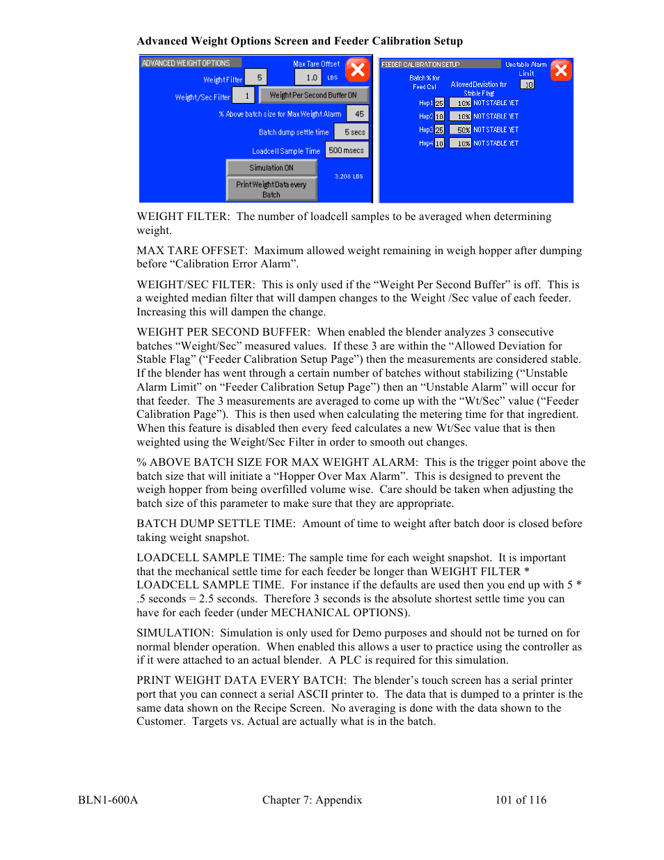 Sterlco SGBD Series Batch Gravimetric Blenders User Manual | Page 101 / 116