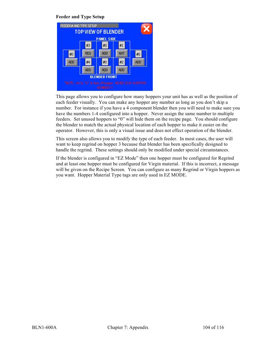 Sterlco SGBD Series Batch Gravimetric Blenders User Manual | Page 104 / 116