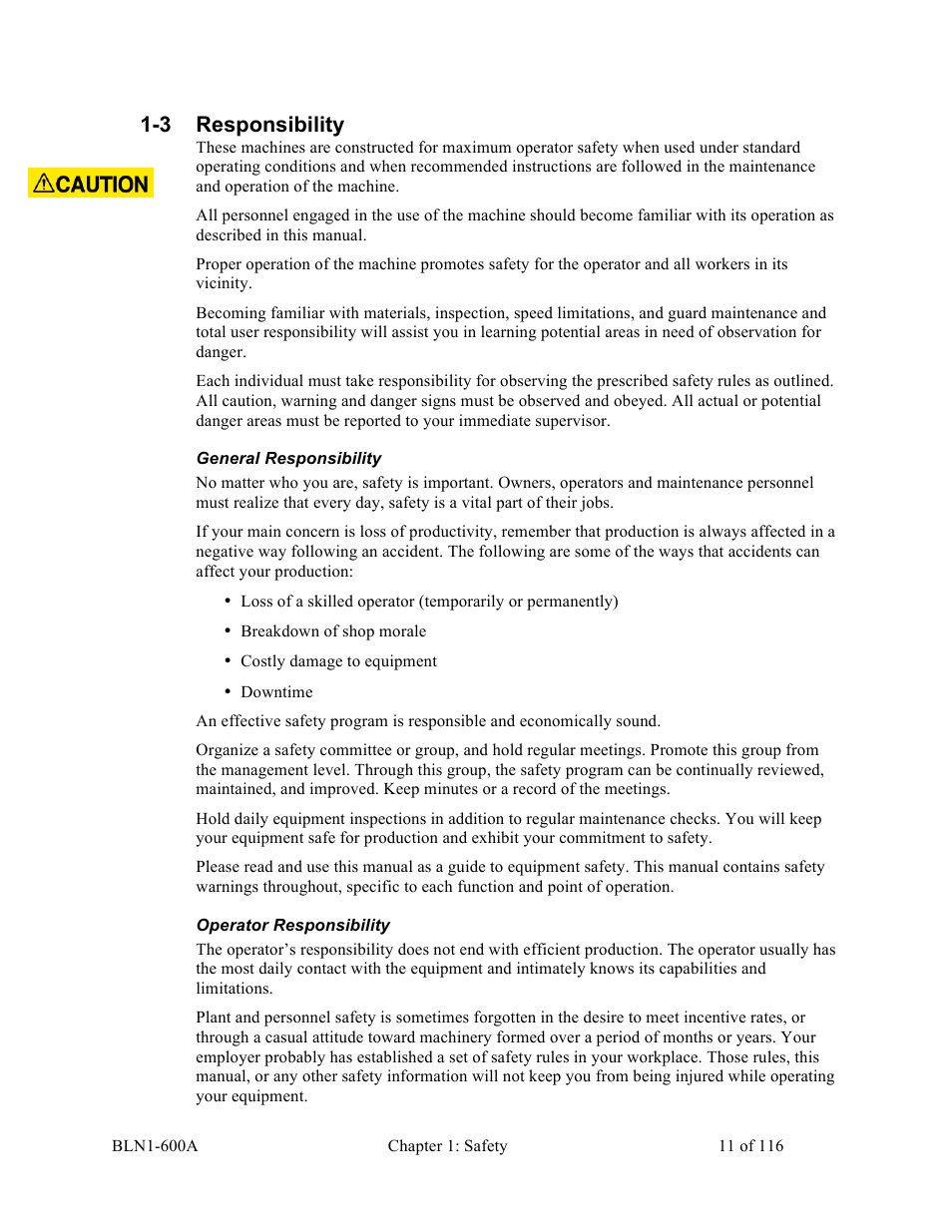 3 responsibility | Sterlco SGBD Series Batch Gravimetric Blenders User Manual | Page 11 / 116