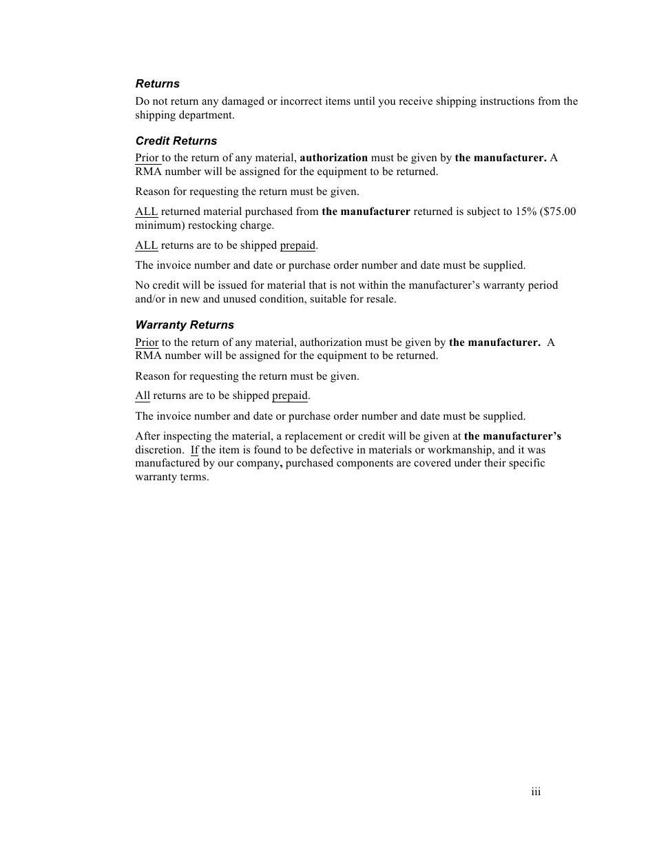 Sterlco SGBD Series Batch Gravimetric Blenders User Manual | Page 3 / 116