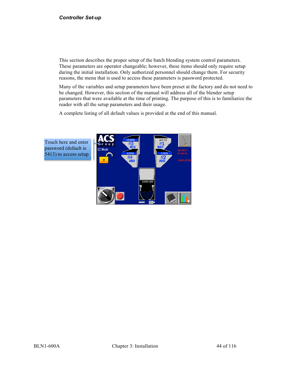 Sterlco SGBD Series Batch Gravimetric Blenders User Manual | Page 44 / 116