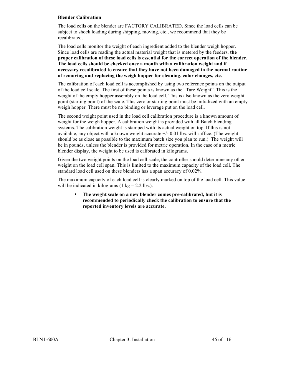 Sterlco SGBD Series Batch Gravimetric Blenders User Manual | Page 46 / 116