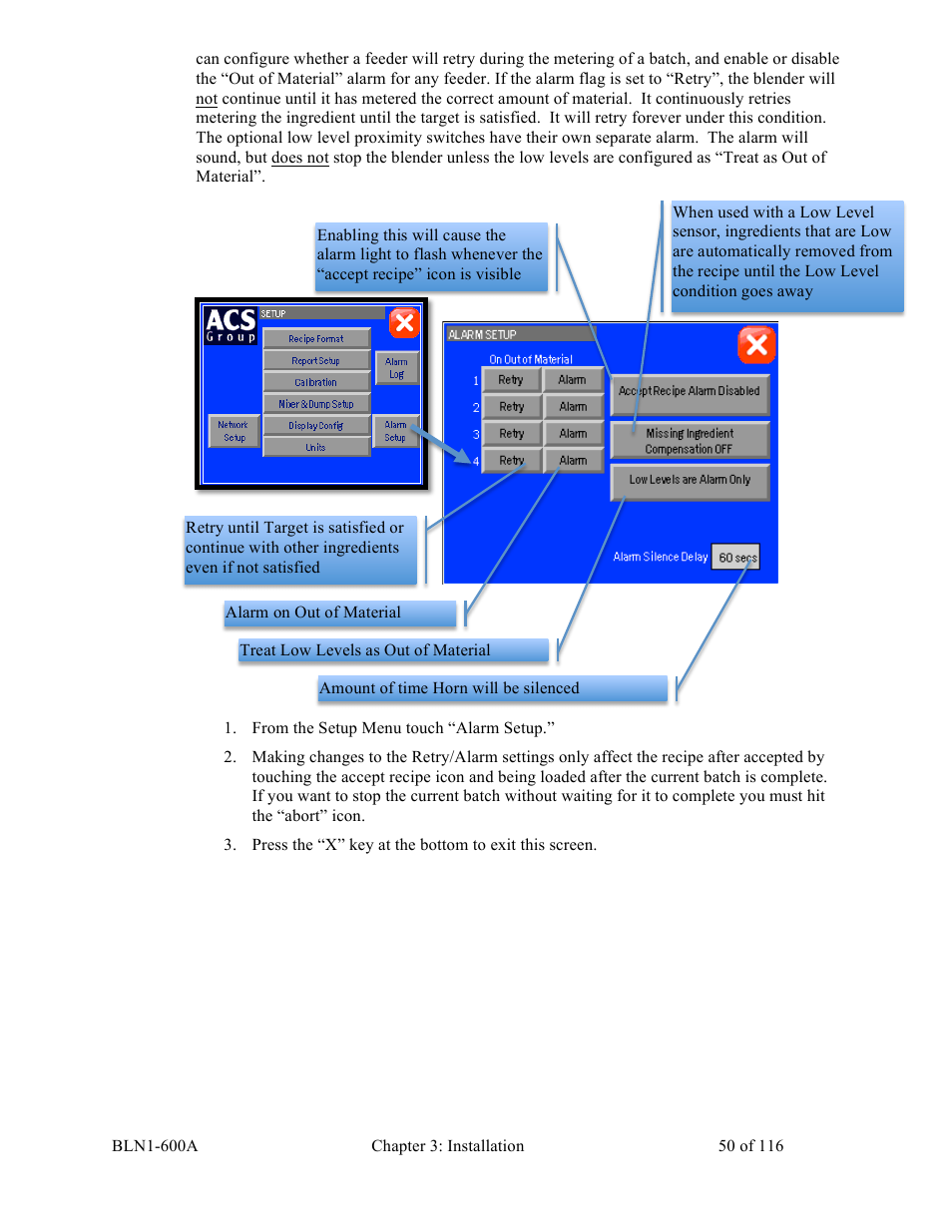 Sterlco SGBD Series Batch Gravimetric Blenders User Manual | Page 50 / 116