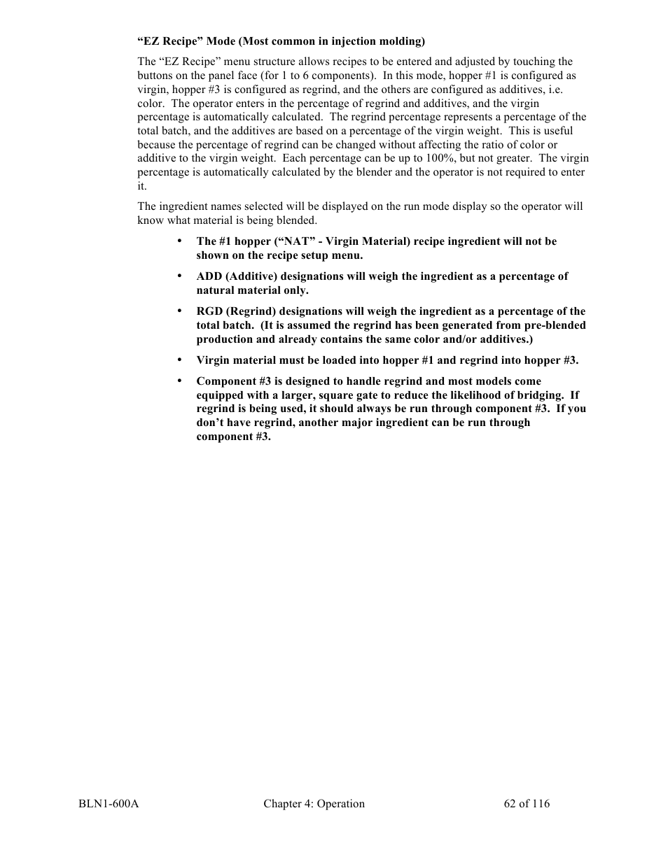 Sterlco SGBD Series Batch Gravimetric Blenders User Manual | Page 62 / 116