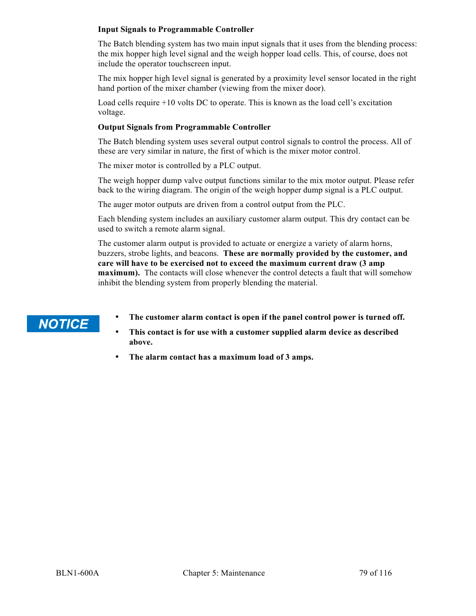 Sterlco SGBD Series Batch Gravimetric Blenders User Manual | Page 79 / 116
