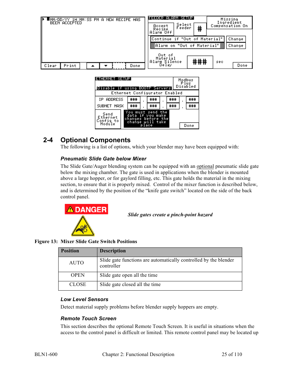 4 optional components | Sterlco SGBD Series Batch Gravimetric Blenders User Manual | Page 25 / 110