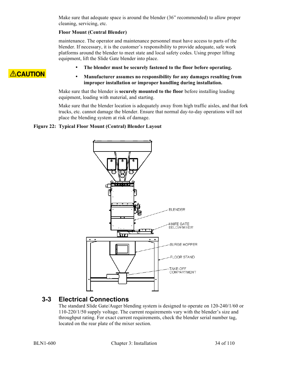 3 electrical connections | Sterlco SGBD Series Batch Gravimetric Blenders User Manual | Page 34 / 110