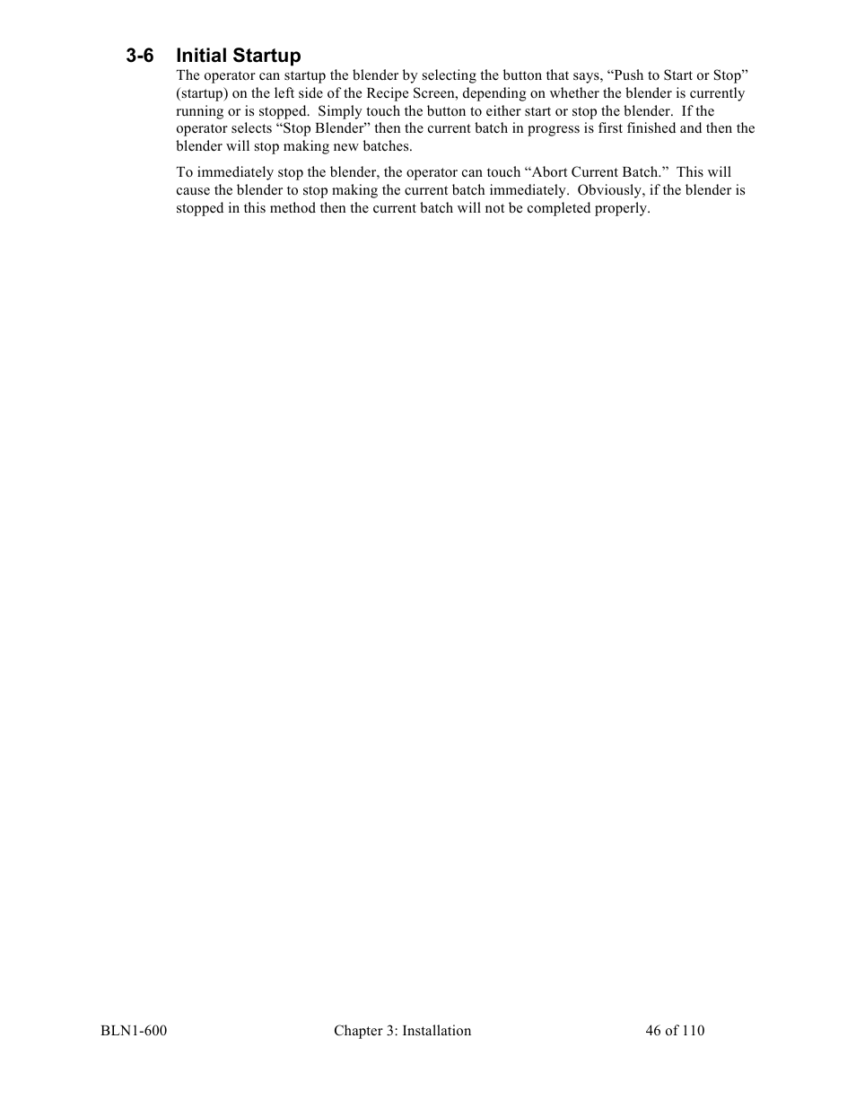 6 initial startup | Sterlco SGBD Series Batch Gravimetric Blenders User Manual | Page 46 / 110