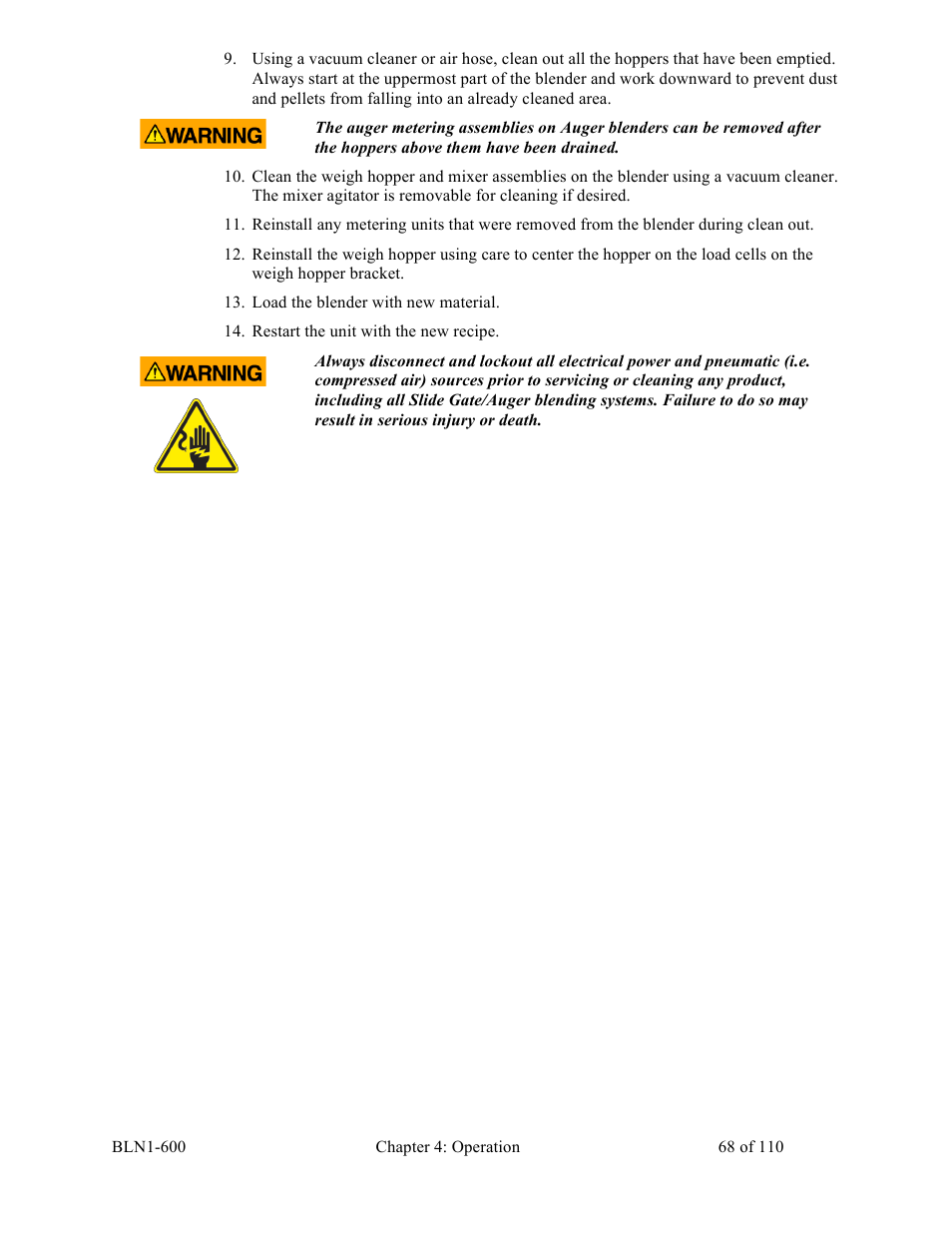 Sterlco SGBD Series Batch Gravimetric Blenders User Manual | Page 68 / 110