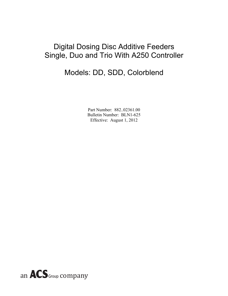 Sterlco SDD Series User Manual | 96 pages