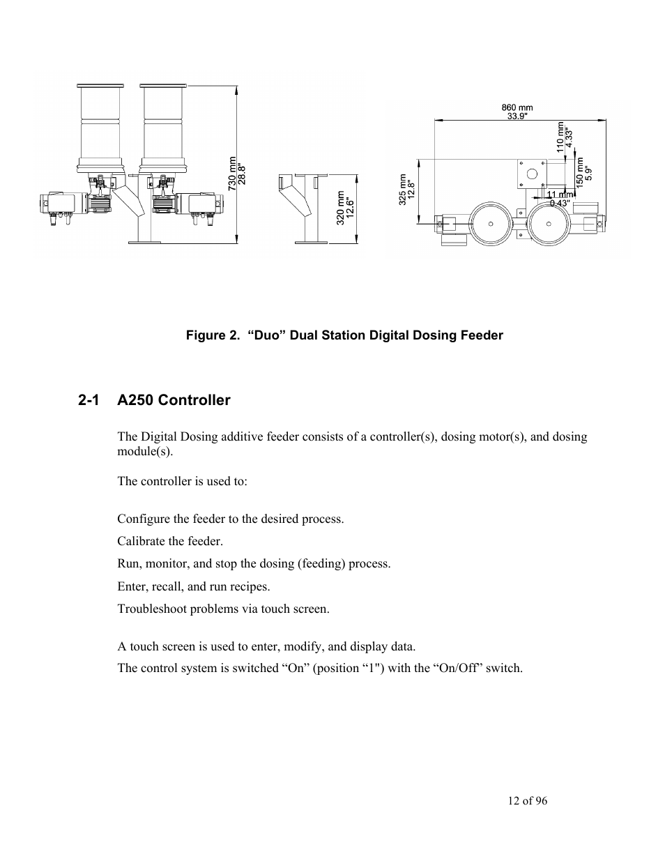 1 a250 controller | Sterlco SDD Series User Manual | Page 12 / 96