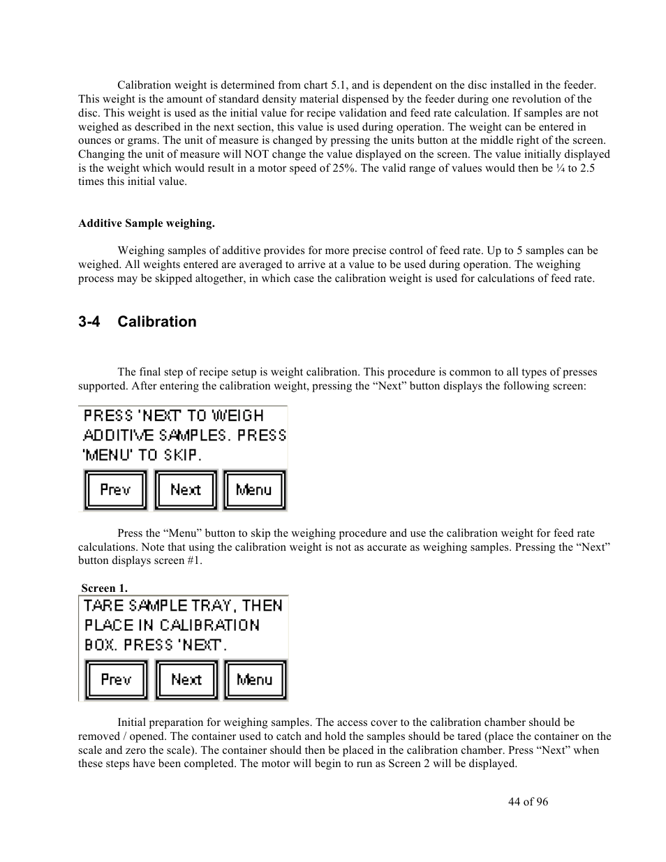 4 calibration | Sterlco SDD Series User Manual | Page 44 / 96