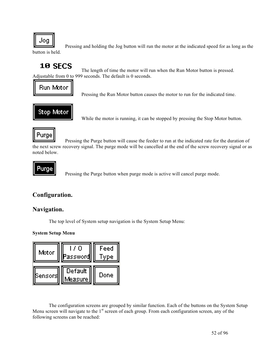 Configuration. navigation | Sterlco SDD Series User Manual | Page 52 / 96