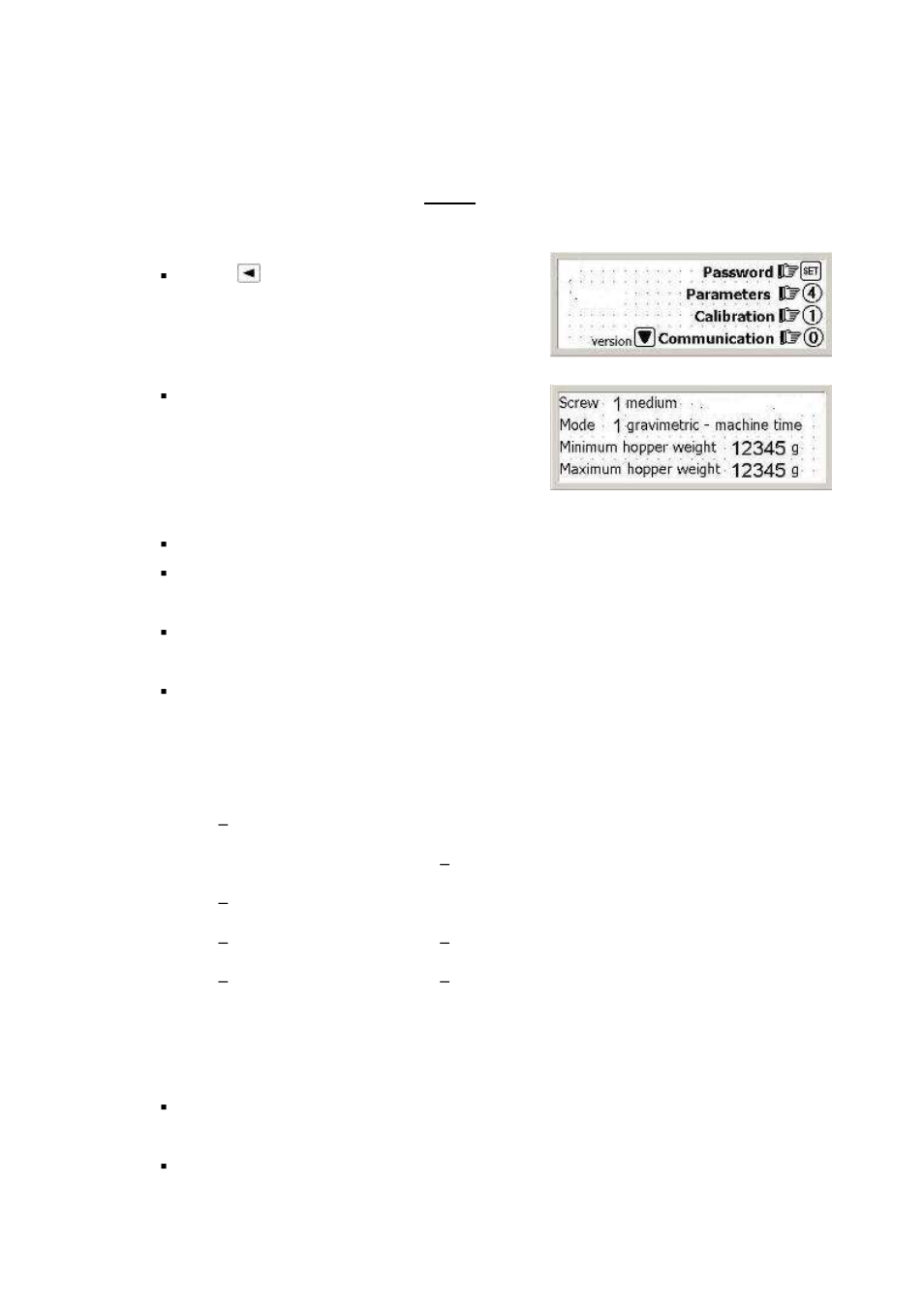 4 configuration parameters setup, 2 setting installed screw number | Sterlco SF1000 Gravimetric Additive Feeder User Manual | Page 16 / 37