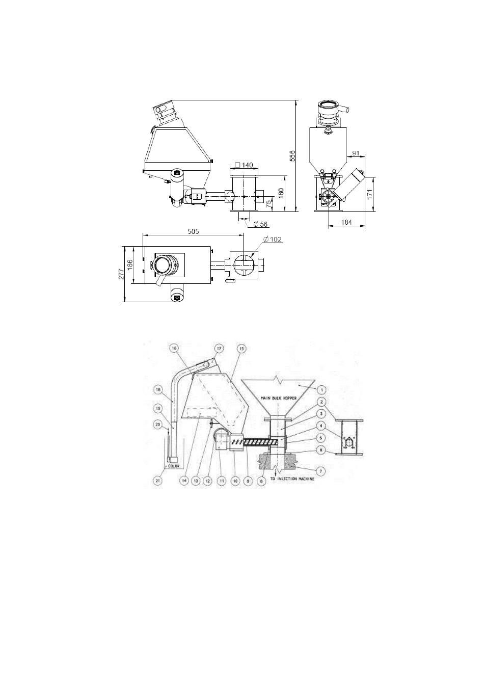 0 product overview, 1 feeding system | Sterlco SF1000 Gravimetric Additive Feeder User Manual | Page 5 / 37