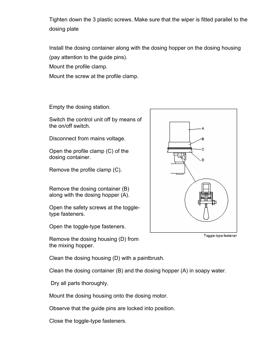 6 cleaning the dt dosing station | Sterlco S-150 Digital Dosing Controller User Manual | Page 51 / 79