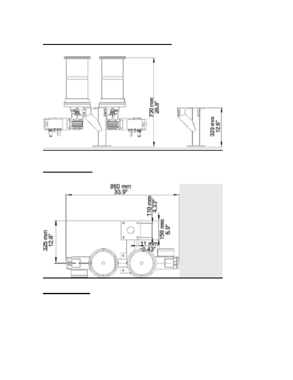 Station 2 digital dosing unit side view, Top view | Sterlco S-150 Digital Dosing Controller User Manual | Page 72 / 79
