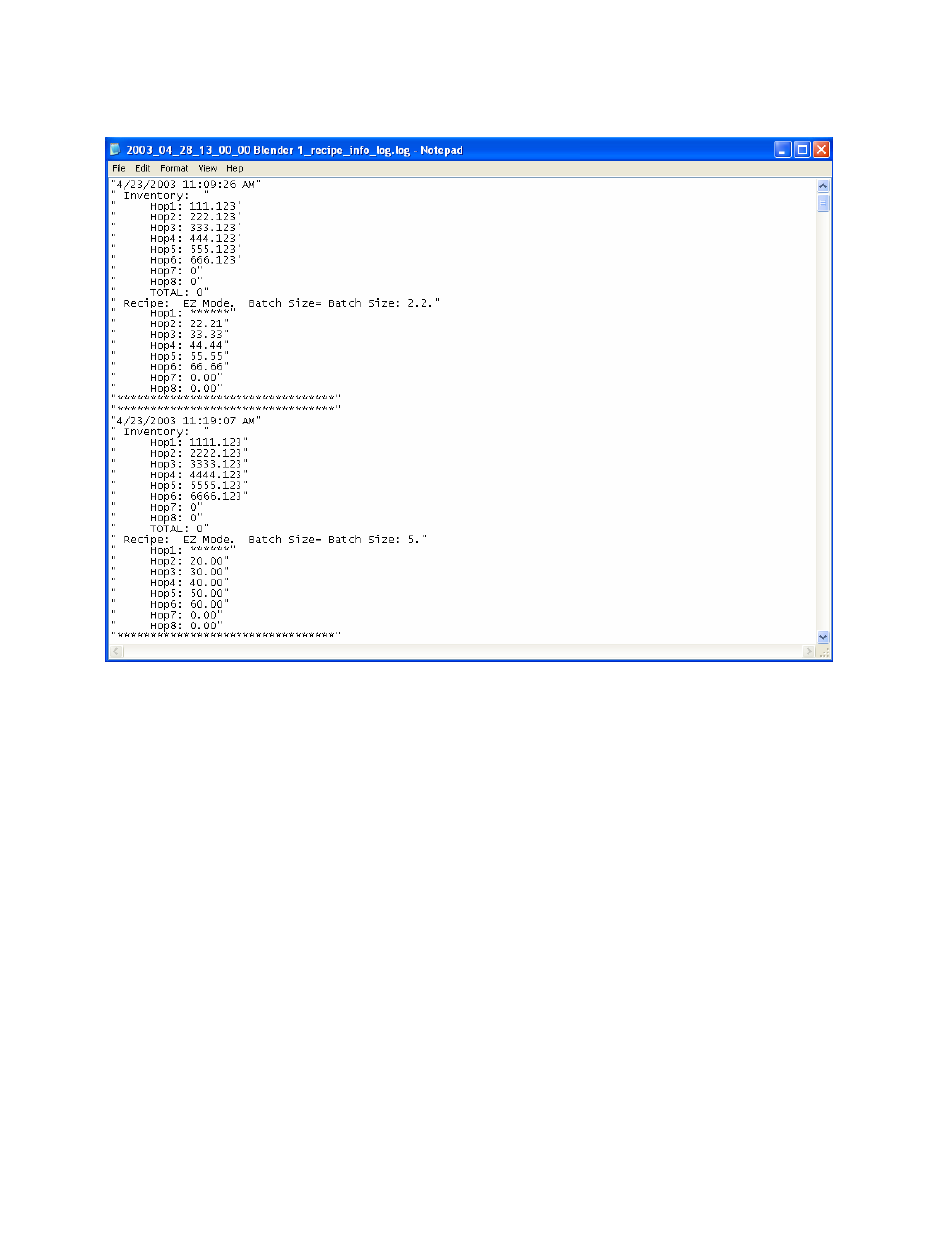 Sterlco A3 Blender Control and Data Acquisition Software User Manual | Page 104 / 126