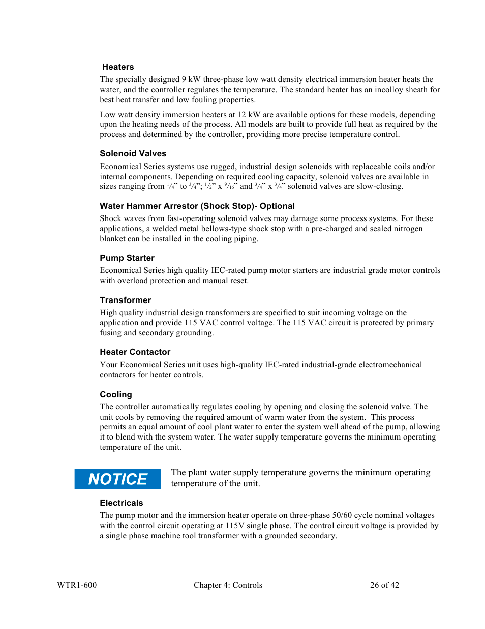 Sterlco SEU Series Economical Water TCU User Manual | Page 26 / 42