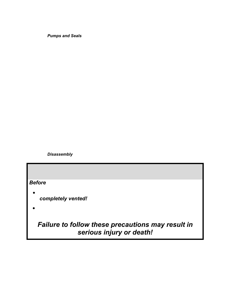 Warning | Sterlco Midsize User Manual | Page 37 / 59