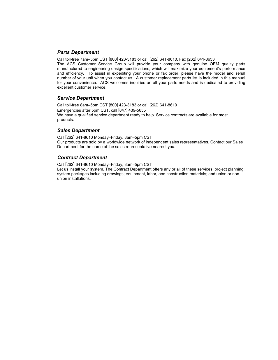 Sterlco Midsize User Manual | Page 59 / 59
