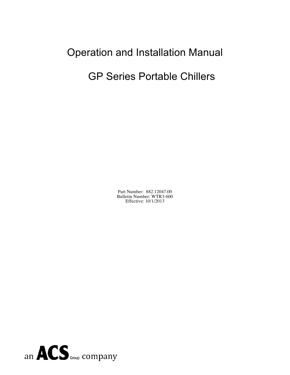 Sterlco GP Series 20-60 HP Packaged Chillers User Manual | 93 pages