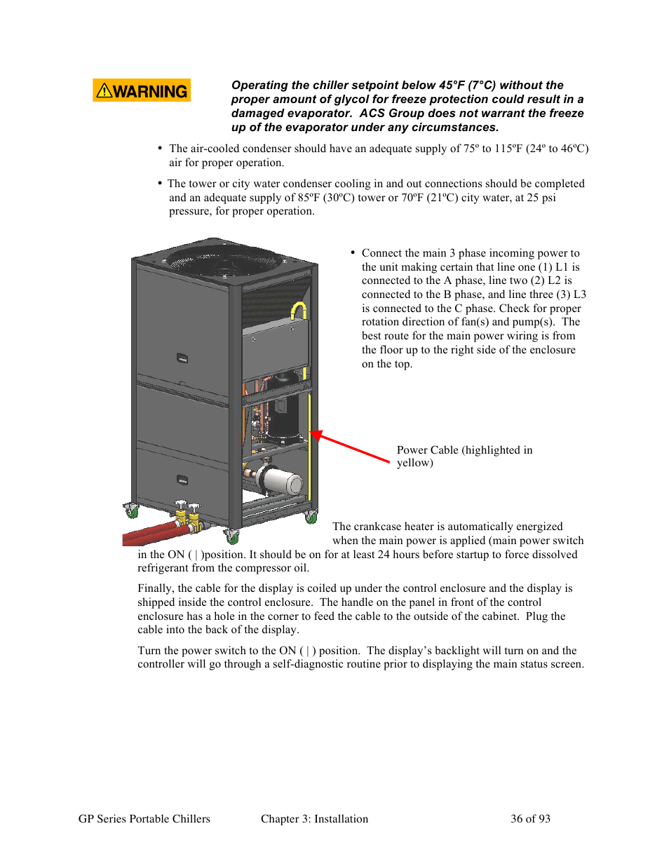 Sterlco GP Series 20-60 HP Packaged Chillers User Manual | Page 36 / 93