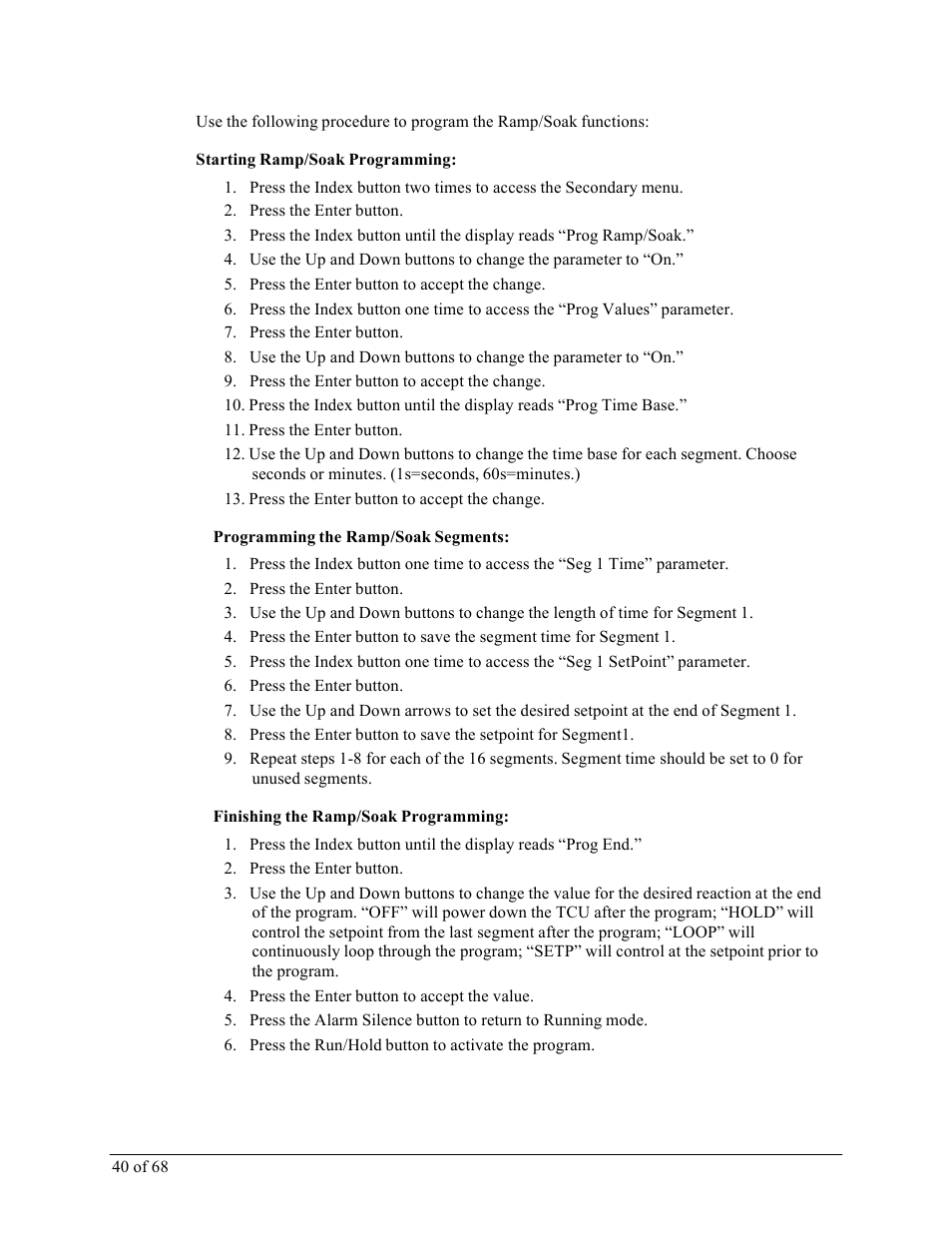 Sterlco M2B+ Controller User Manual | Page 40 / 68